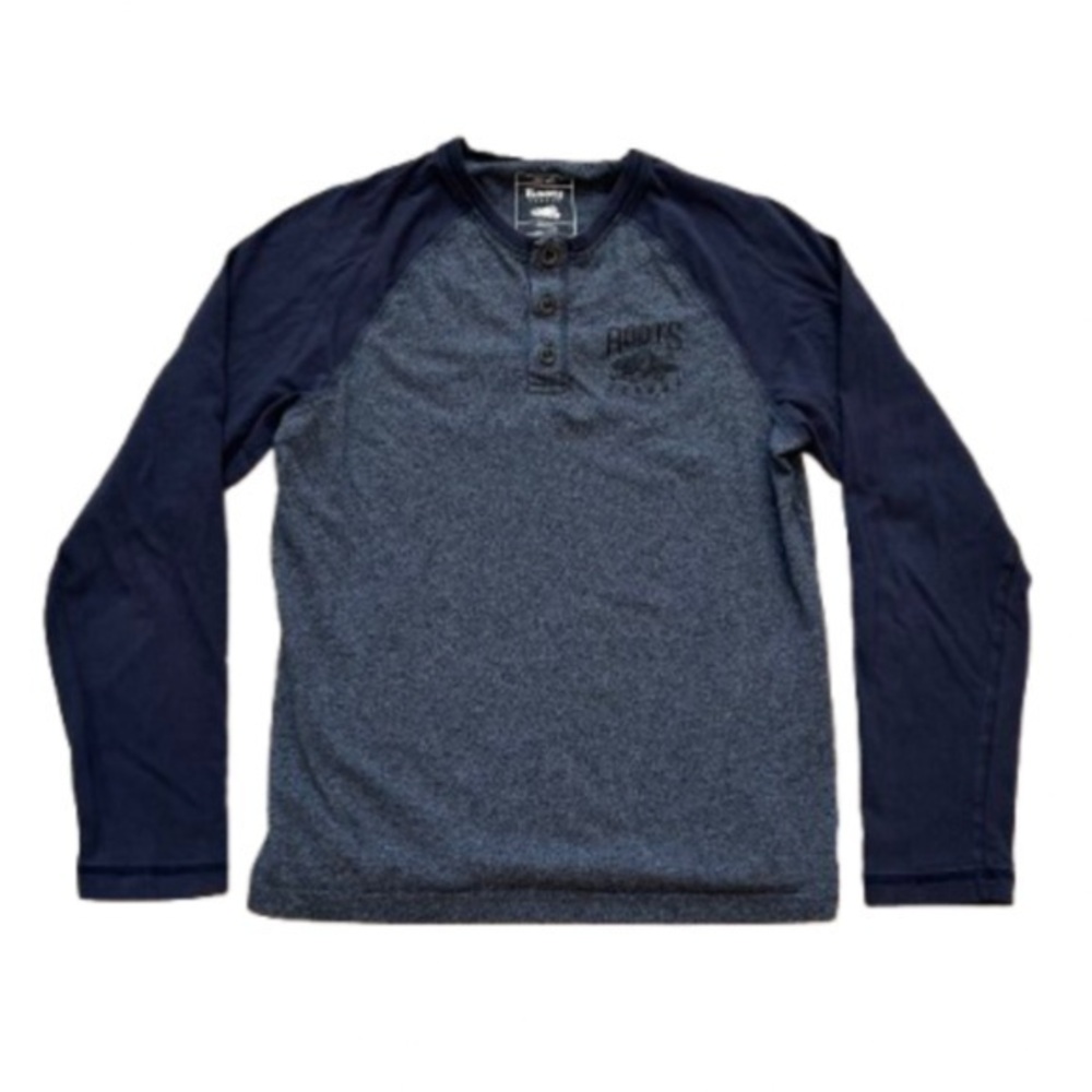 Roots Canada 🇨🇦 Men's Blue Long Sleeve Shirt